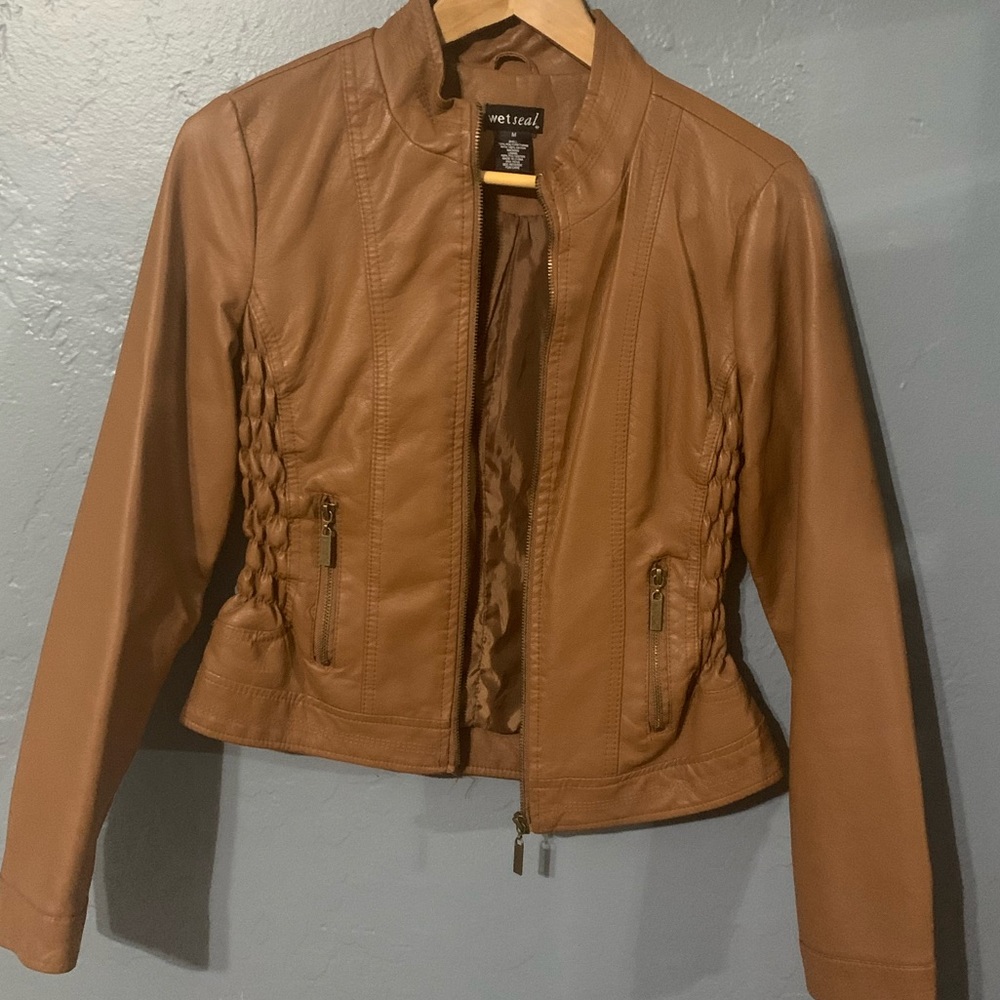 NWOT Faux Leather Jacket